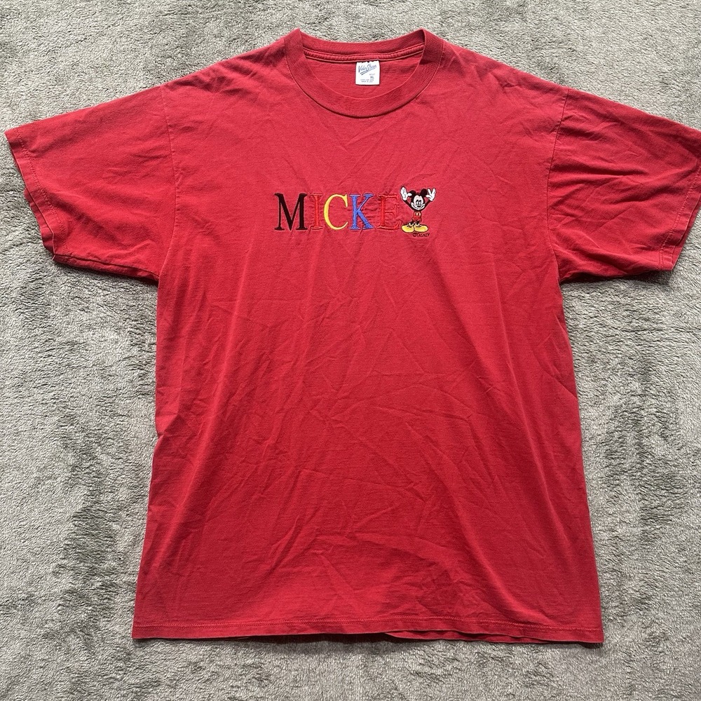 Vintage‎ Mickey Mouse Shirt USA Velva Sheen Size XL Walt Disney